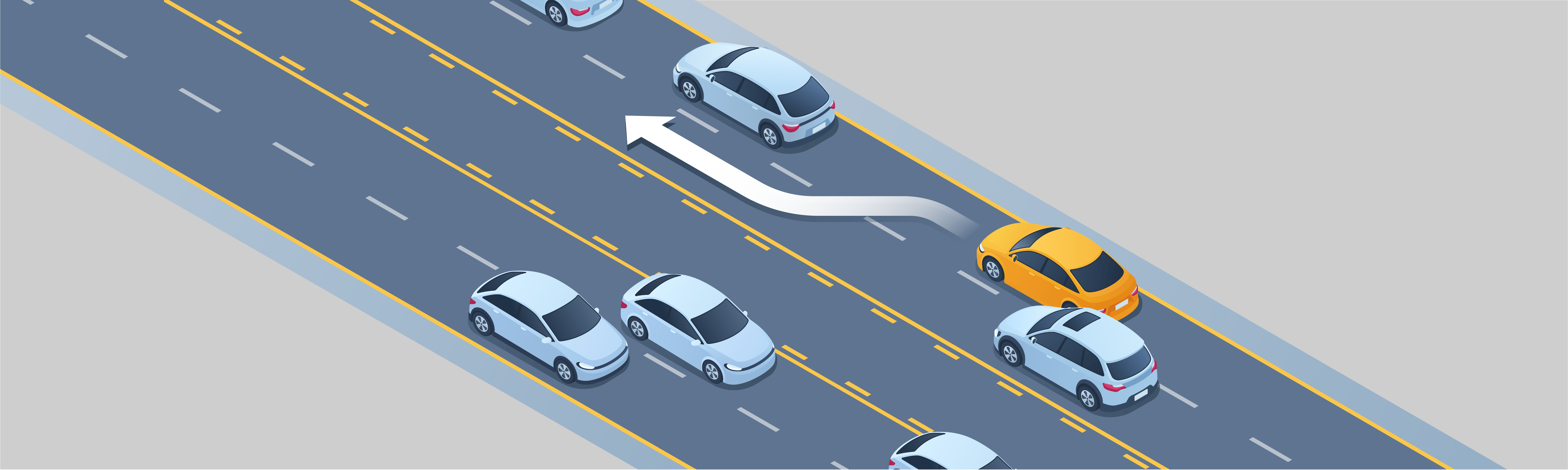 Changing positions - When the driver of another vehicle is about to overtake and pass your vehicle, you must: